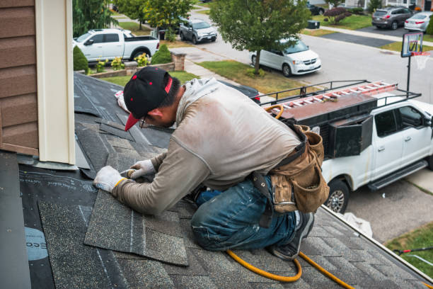 Professional Roofing technician working in Preston Hollow, NY